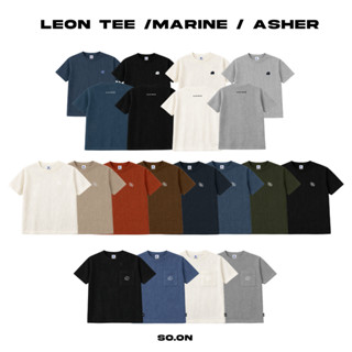 SO.ON เสื้อยืดผ้าร่อง ทรง Oversize ลาย Marine / Asher / Leon…
