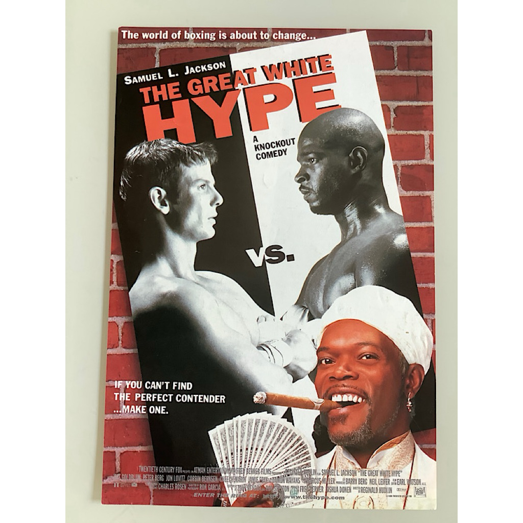 NO.0108  HANDBILL ใบปลิวแนะนำภาพยนตร์มือสอง THE GREAT WHITE HYPE - 1996 20TH CENTURY FOX