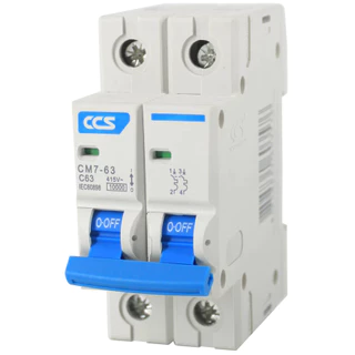 CCS เซอร์กิตเบรกเกอร์ เมนเบรกเกอร์ ลูกย่อย Circuit Breaker 1P / 2P / 3P ขนาด 10A-63A รุ่น CM7-63