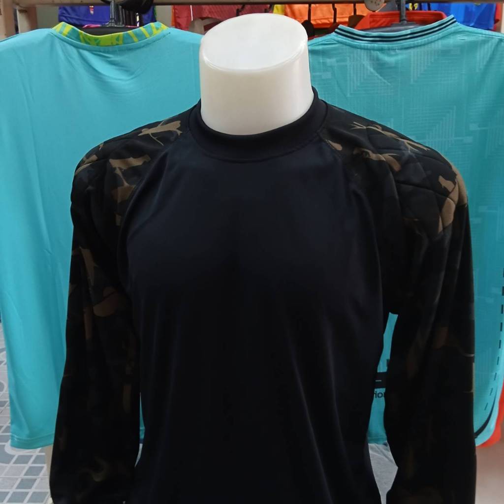 เสื้อยืด คอกลม เนื้อผ้า TK ( แขนลาย ทั้ง 2 ข้าง ) เสื้อเปล่า