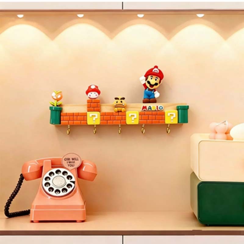 จัดส่งจากประเทศไทย Mario ตกแต่งทางเข้า ที่เก็บกุญแจตะขอแขวนผนังมาริโอ ไฟเซนเซอร์มนุษย์ ตะขอโลหะ รับน้ำหนักได้เยอะ ราคา ถูกที่สุด ดีลบีเคเค แกลเลอรีภาพที่ 4