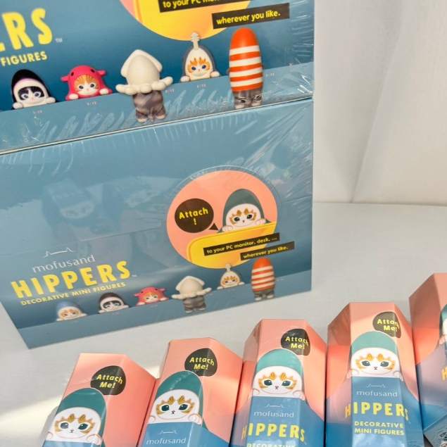 [พร้อมส่ง] ยกบ็อก กล่องจุ่ม Mofusand Hippers Decorative ตัวเกาะ ฟิกเกอร์ ที่ติดโทรศัพท์ ของแท้💯