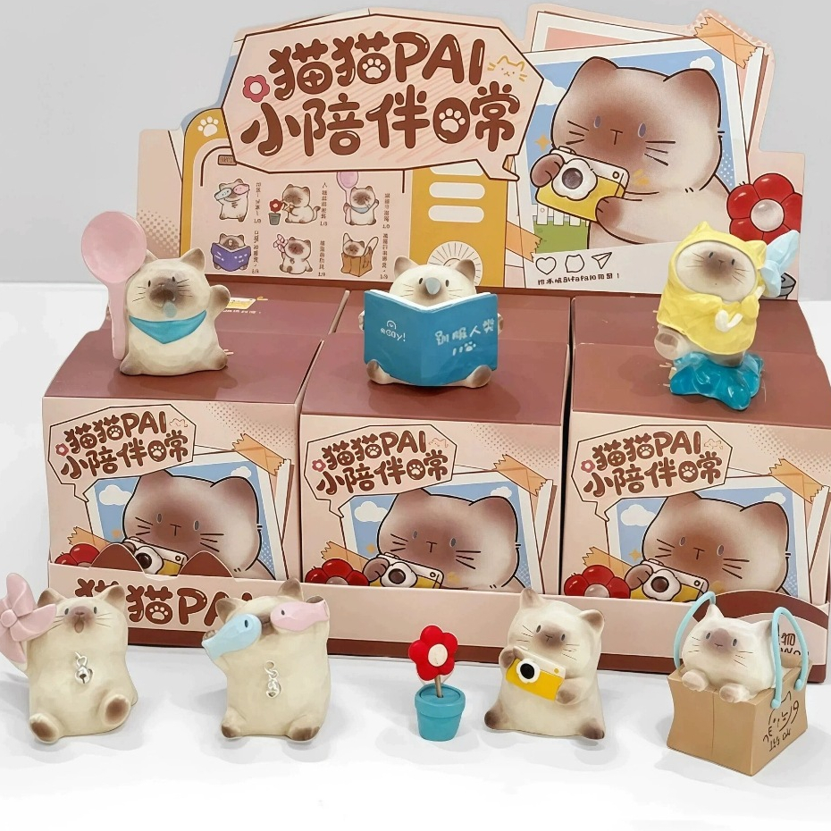 (สุ่ม/พร้อมส่ง🇹🇭) โมเดลแมวเล็ก CAT PAL Daily Life
