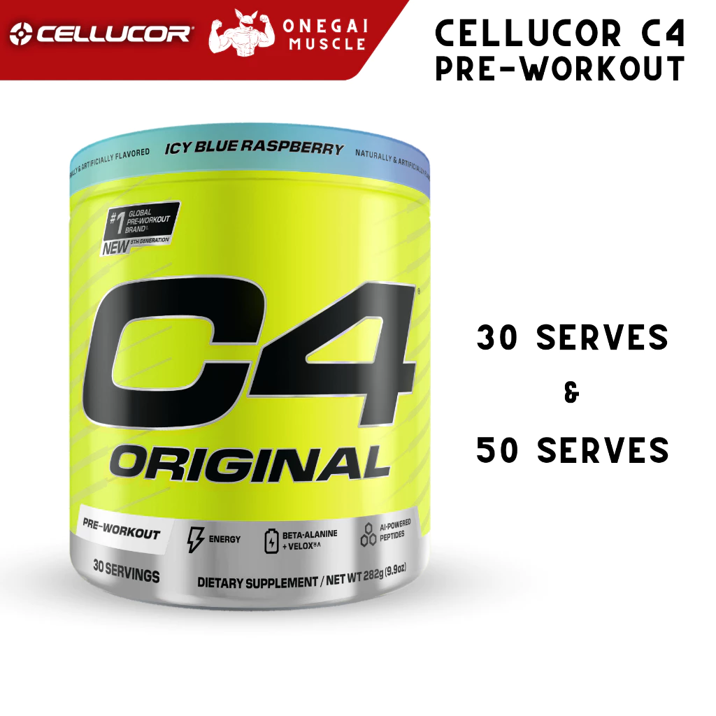 Cellucor C4 ORIGINAL Pre-workout - 30 servings, 50 servings, C4, Pre-workout, พรีเวิร์คเอ้าท์