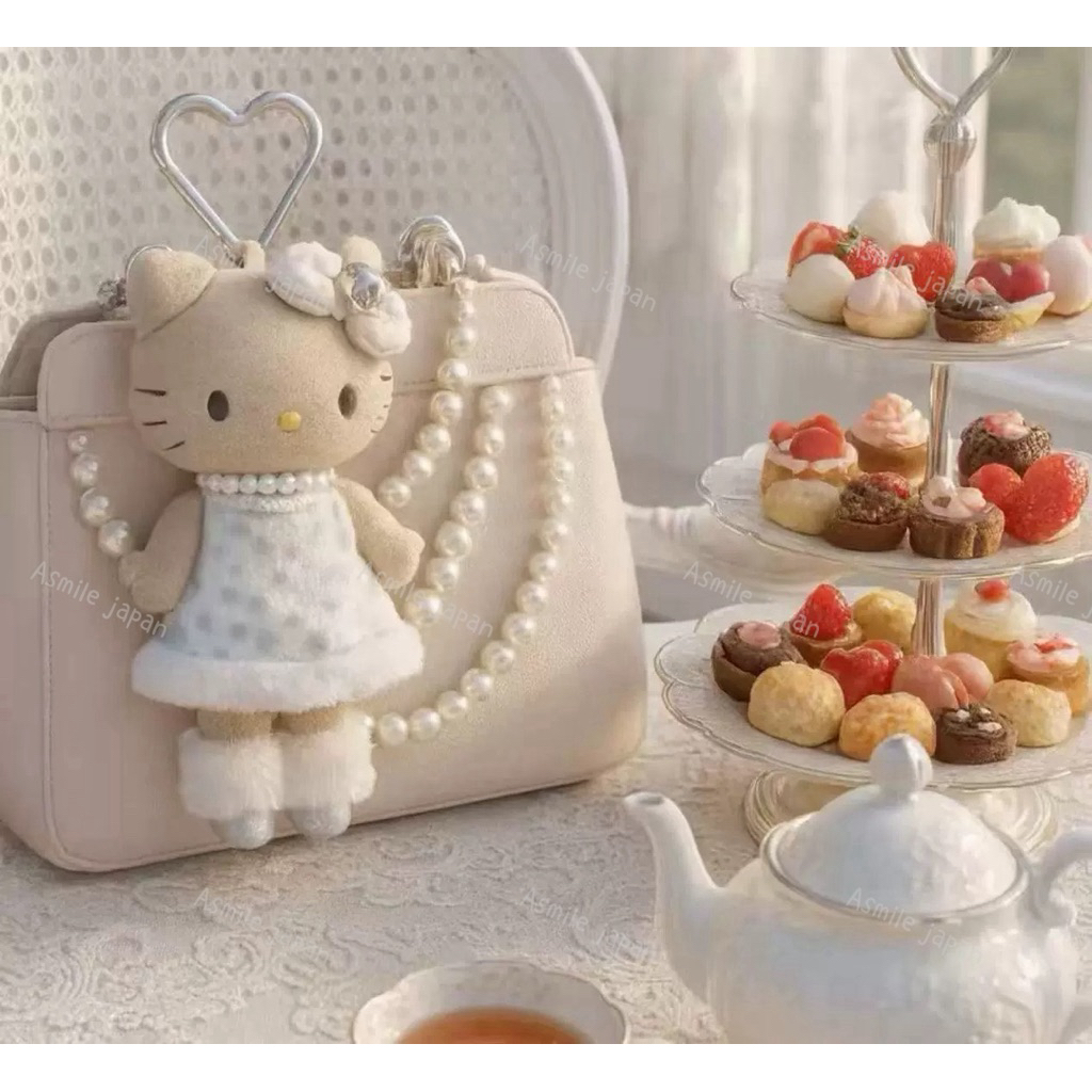 ⭐️พร้อมส่ง🌟พวงกุญแจ sanrio ขายาว คอลใหม่ล่าสุด คิตตี้ผิวแทน คิตตี้ขายาว🇯🇵จากญี่ปุ่นแท้💯 - รูปที่ 4