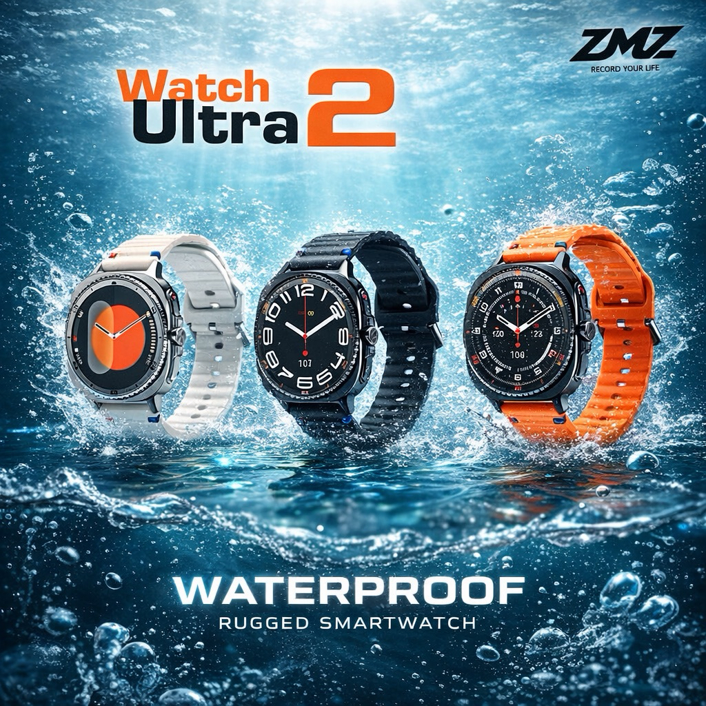 นาฬิกากันน้ำ ZMZ-สมาร์ทวอทช์ รุ่น Watch Ultra 2 ขนาด 36.5 mm รองรับรองรับภาษาไทย กันน้ำ IP68