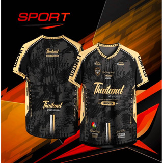 💥 เสื้อกีฬาแขนสั้น Thailand 💥พิมพ์ลายทั้งตัว ผลิตจากผ้าไมโคร…