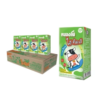 นมหนองโพ ไฮ-คิดส์ นมโคแท้100% นมยูเอชที รสจืด รสหวาน รสช็อคโกแลต 125ml (48 กล่อง/ลัง)