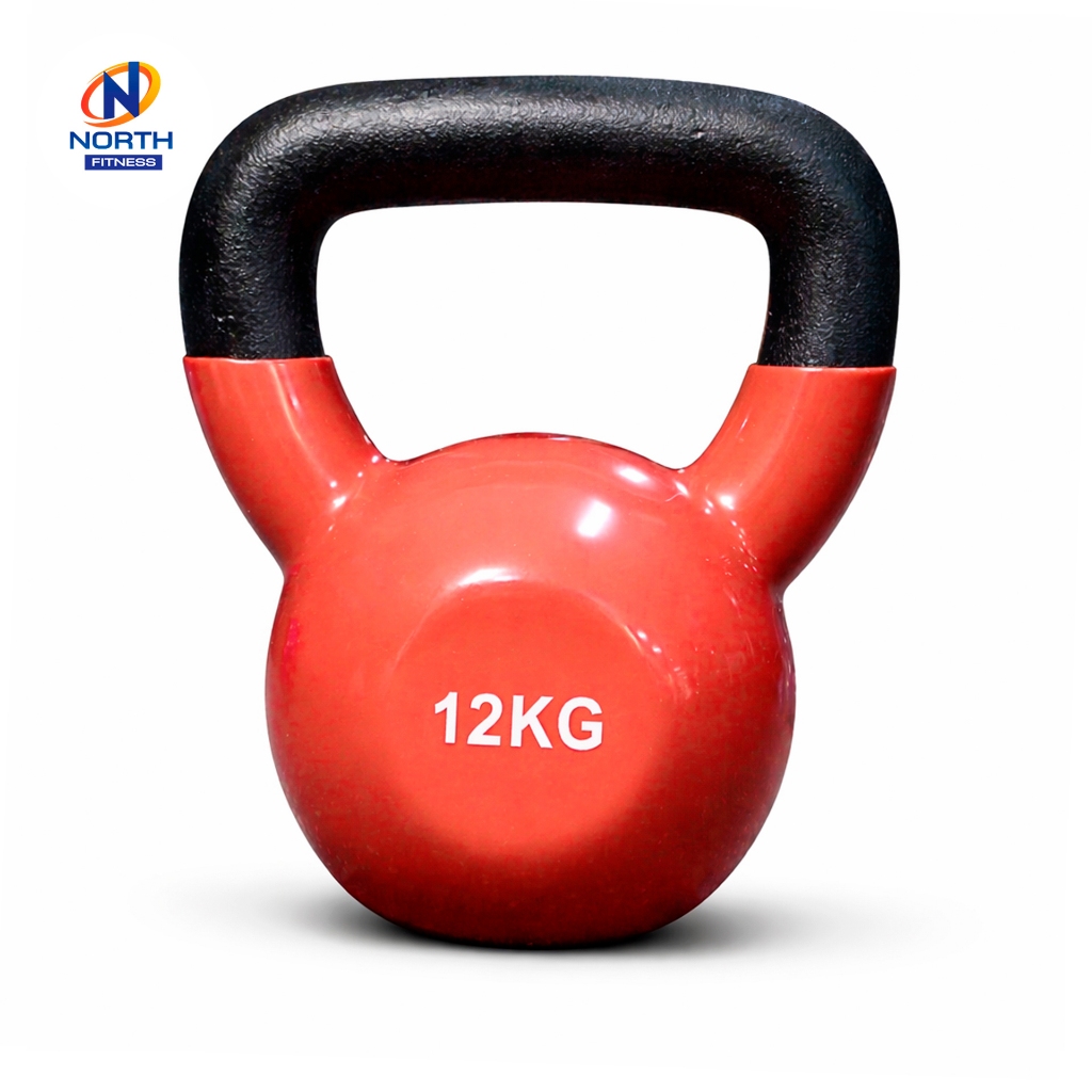 NORTH FITNESS เคตเทิลเบล 12KG น้ำหนักมาตรฐาน ลูกตุ้มยกน้ำหนัก Kettlebell ดัมเบลหูหิ้ว เกรดฟิตเนส