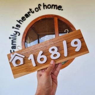 ป้ายบ้านเลขที่มินิมอล ใส่เลขให้ แจ้งเลขทางแชท