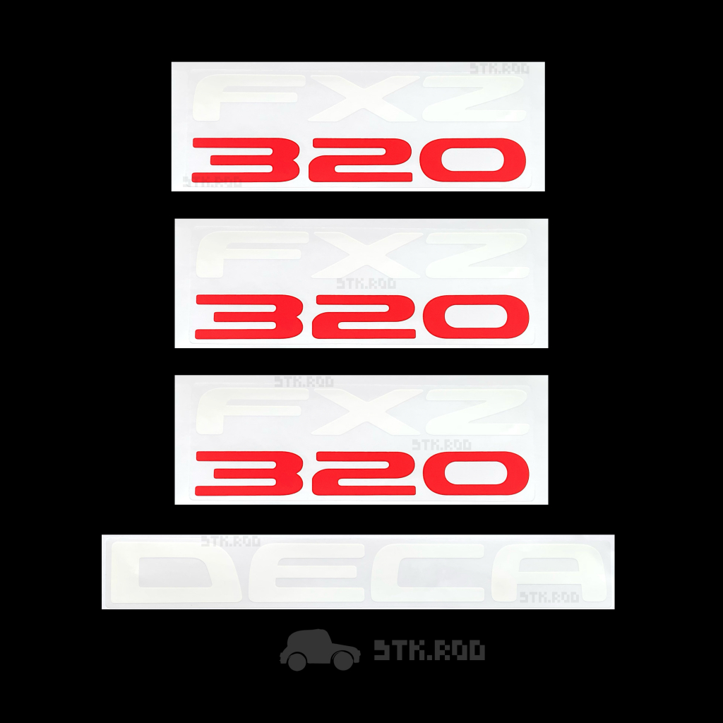 สติ๊กเกอร์ FXZ320 DECA เดก้า (ทั้งชุด4ชิ้น) ISUZU อีซูซุ STICKER