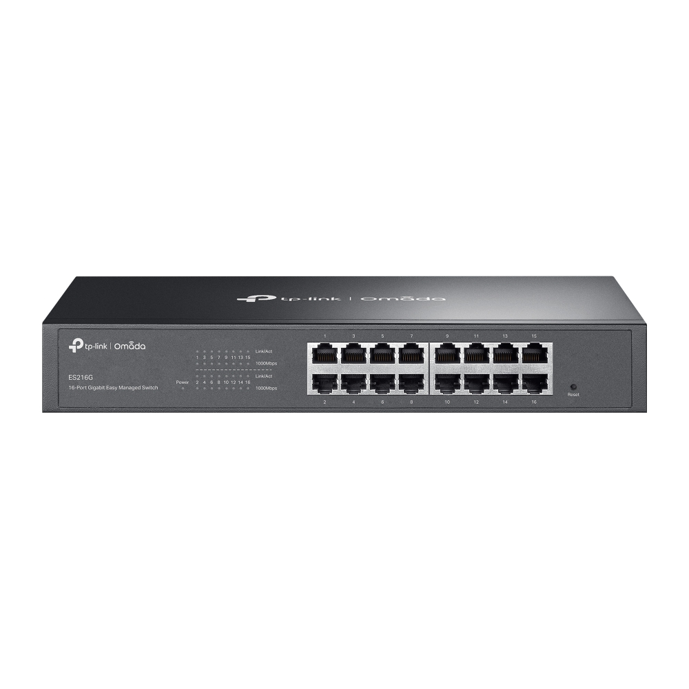 TP-Link ES216G-Ver1 Omada 16-Port Gigabit Easy Managed Switch สวิตส์ 16ช่อง ออกใบกำกับภาษีได้