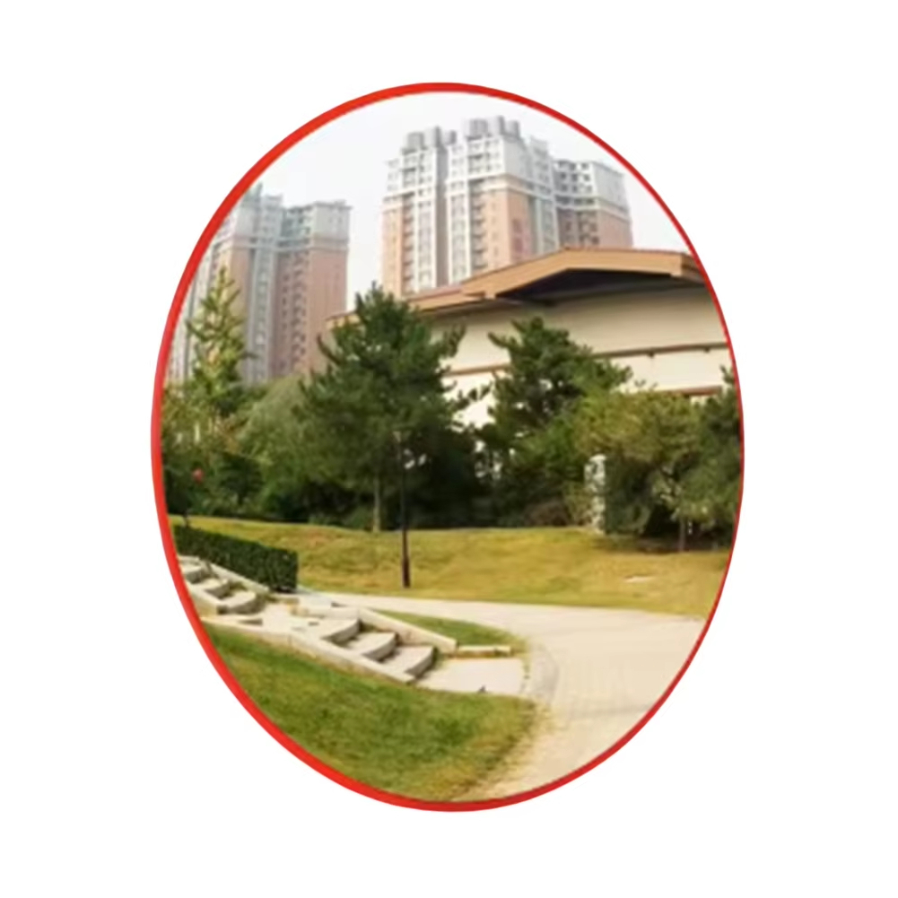 กระจกนูน กระจกโค้งจราจร กระจกโค้งโพลีคาร์บอเนต กระจกยุบตัวได้ไม่แตก อุปกรร์จราจร