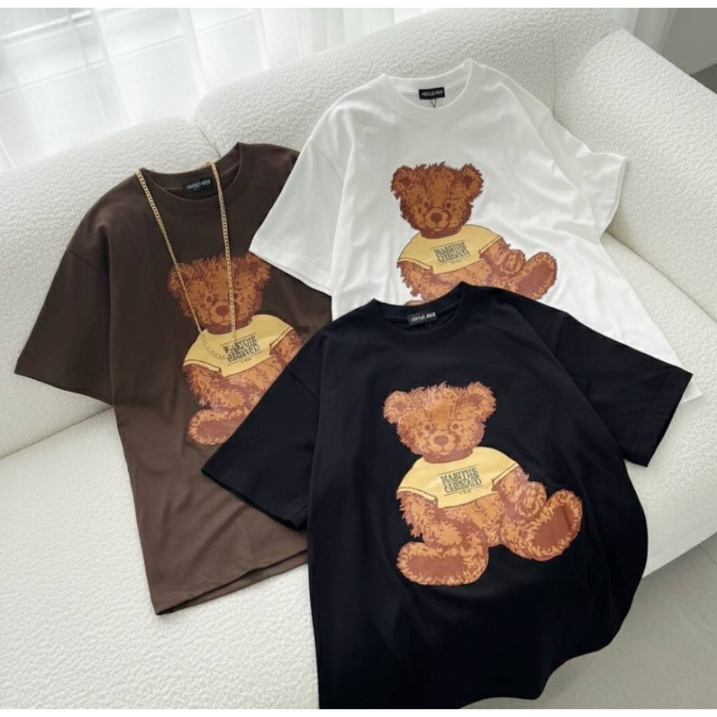SIS.ON | Oversize เสื้อยืดโอเวอร์ไซส์ ผ้าคอตตอน No.23 หมีมาริเต้