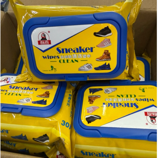 ผ้าเช็ดรองเท้า Sneaker Wipes(30แผ่นต่อ1ห่อ)biki