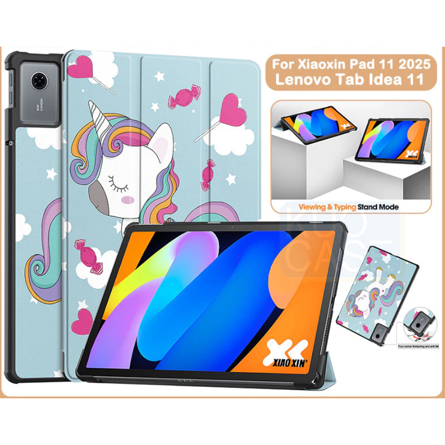 เคสฝาพับแม่เหล็ก(รุ่นที่ระบุใช้ใส่ด้วยกันได้)For Lenovo idea tab 11 2025 / Lenovo Tab K11 Gen 2 (TB336ZU/TB330XU)