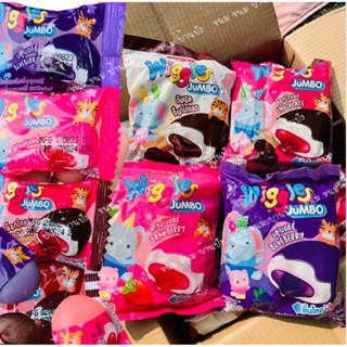 (1ห้อ)Wiggles Jumbo วิกเกิ้ล จัมโบ้ มาร์ชเมลโลว์เคลือบช็อคโก…