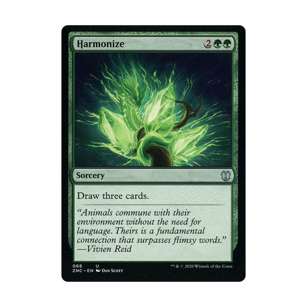 [MTG] Harmonize [ZNC] [GREEN] [U] - Magic the Gathering SINGLES