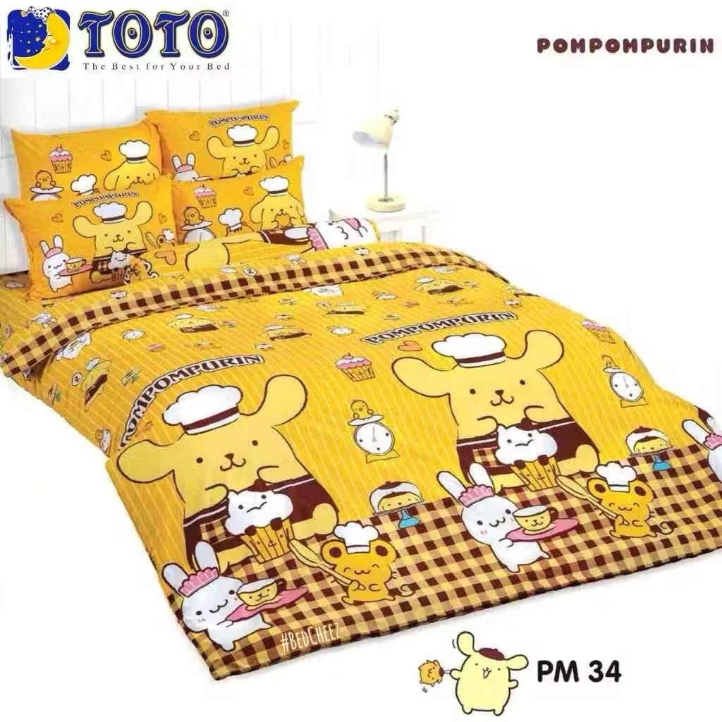 ชุดเครื่องนอน TOTO ผ้านวมพร้อมผ้าปู 5/6 ฟุต ลาย My Melody MM44 Kitty KT86 Doraemon DM88 160 PM34 TS thumbnail 5