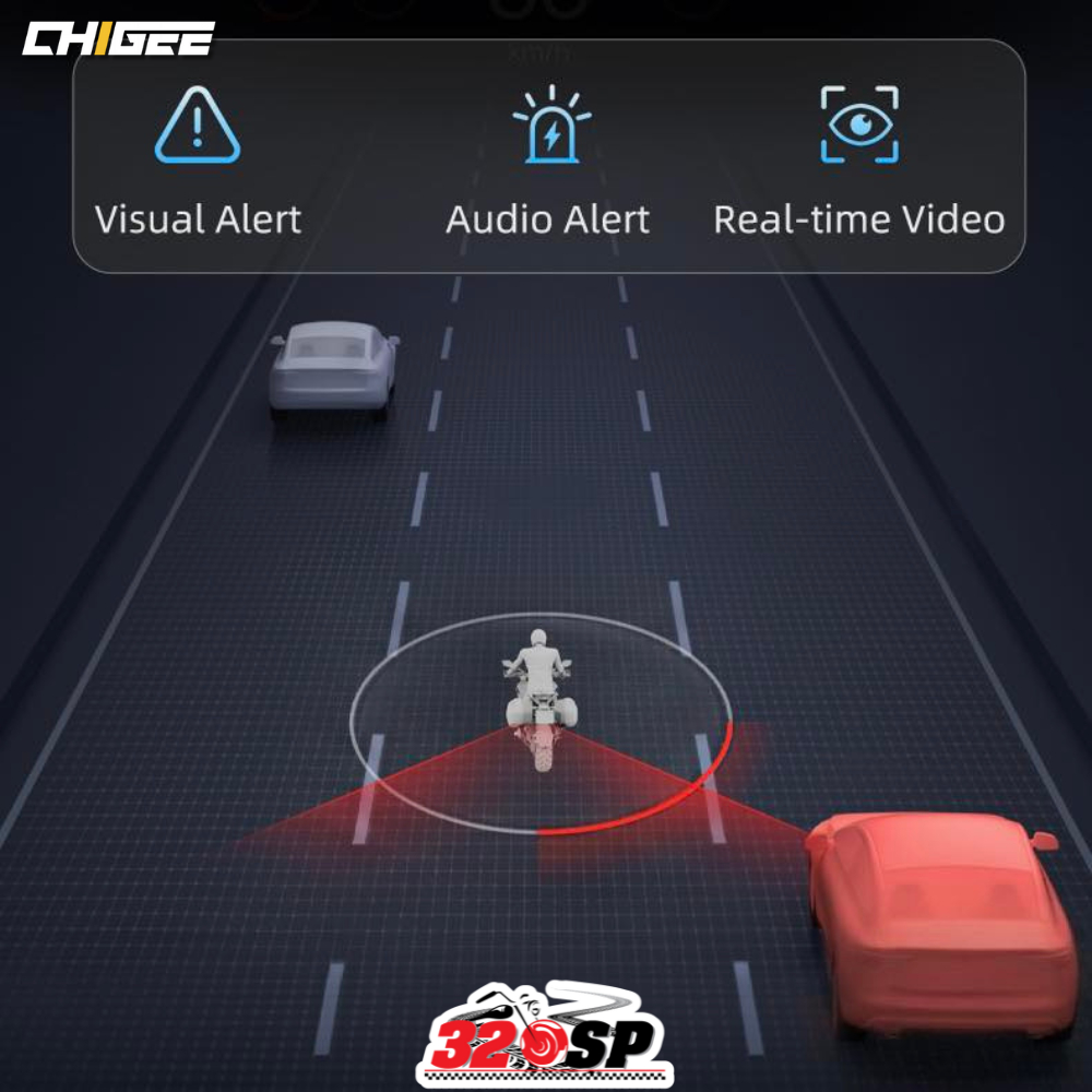 รับประกัน 1ปี !! กล้องติดรถมอเตอร์ไซค์ CHIGEE AIO-5 EVO มาใหม่ ของแท้!! ส่งไว!! 320SP ราคา ถูกที่สุด ดีลบีเคเค แกลเลอรีภาพที่ 9