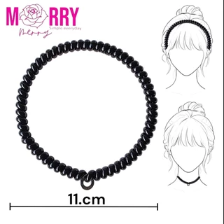 ยางคาดผม Merry merry รุ่น Midnight Luxe :Spiral Headband 11