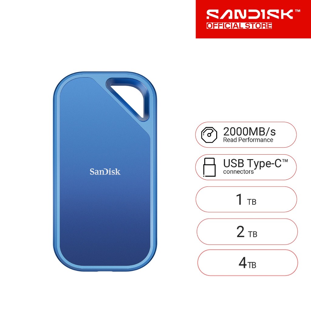 SanDisk Creator Pro Portable SSD 1tb 2tb 4tb (SDSSDE81C-xT00-G25)