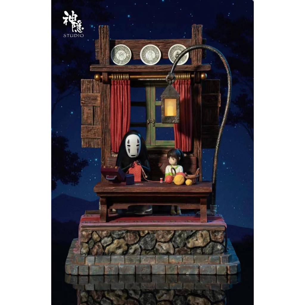 Shenyin Studio Spirited Away Chihiro & Kaonashi Candle Night Scene