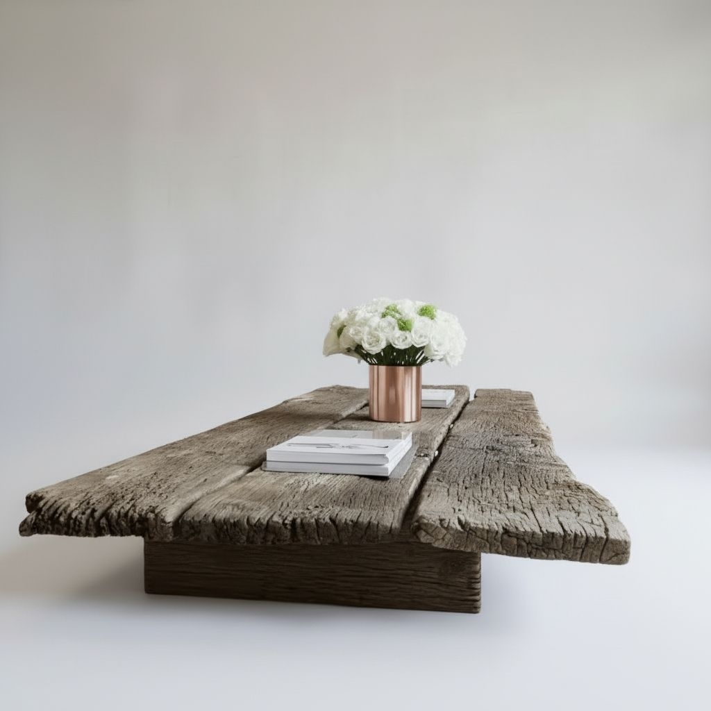 Retro style driftwood table100*200cm.