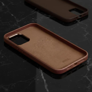 A115 FOR IPHONE 16 หนังแท้ เคส กันกระแทก Leather วางชาร์จได้ MS CASE FOR IPHONE 12 13 14 15 PRO MAX PLUS