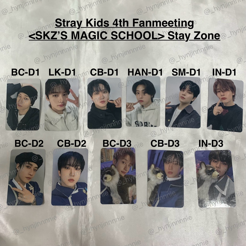 พร้อมส่ง การ์ด Stray Kids 4th Fanmeeting <SKZ’S MAGIC SCHOOL> Stay Zone