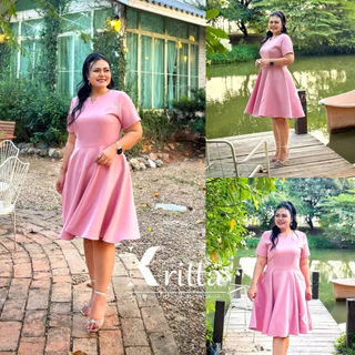 ชุดเดรส Fairy Dress ชุดออกงานไซส์ใหญ่ อก 44-62 นิ้ว