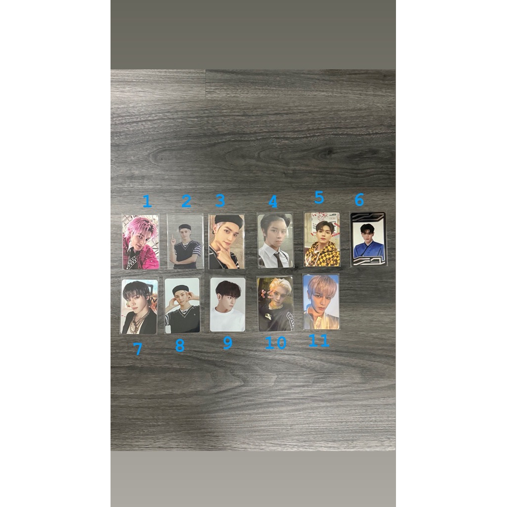 [พร้อมส่ง] การ์ดอัลบั้มnct nct แทยง taeyong nct ไม่มีตำหนิ