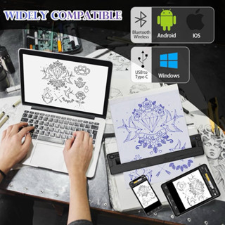 เครื่องลอกลายสัก M8 Wireless Thermal Printer เชื่อมต่อบลูทูธ…