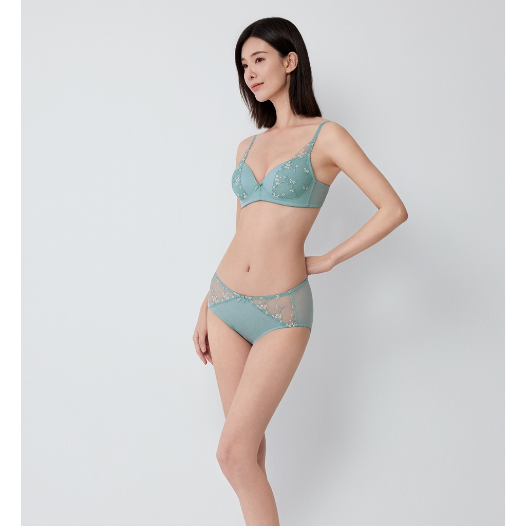 Triumph เสื้อชั้นในไม่มีโครง รุ่น Bloom Delight HU DV รหัส 10227767 สีเขียว 7329 — صورة 6