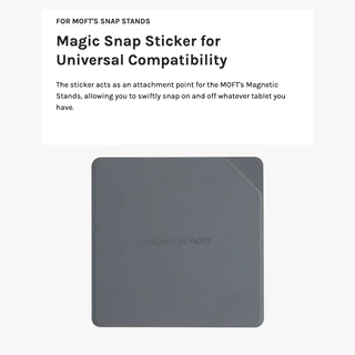 MOFT Snap Tablet Sticker แผ่นสติกเกอร์เสริมสำหรับ ขาตั้ง Snap Tablet Stand