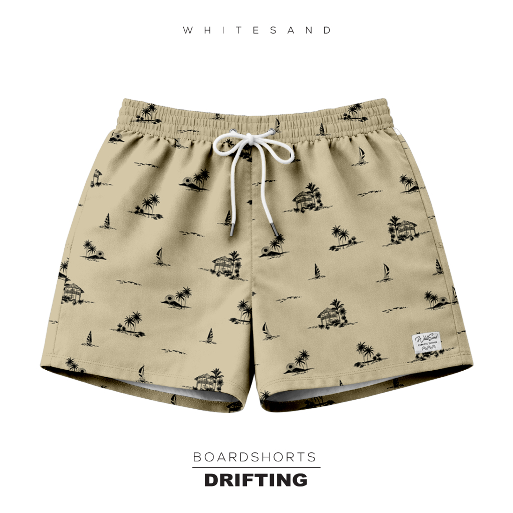 WhiteSand Men Boardshorts | กางเกงว่ายน้ำผู้ชาย ลาย Drifting