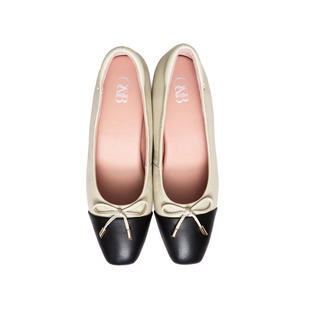 O&B รองเท้าหนังแกะ รุ่น AUDREY CLASSIC HEELS IN BEIGE AVENUE-11243CS11367F_H5BEBK - รูปที่ 2