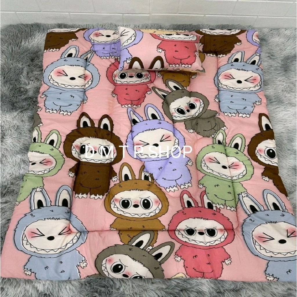 ที่นอนเด็กอนุบาล+หมอน ขนาดกว้าง×ยาว 80×110 ซม. หนา 3-4 ซม.