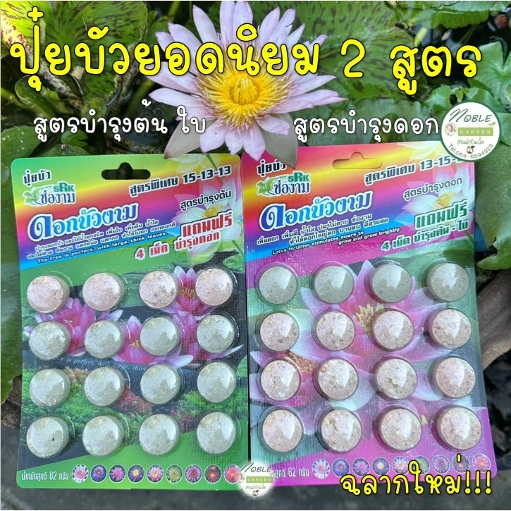 แพ็คแกจใหม่!!! ปุ๋ยบัว ตรา ช่องาม ปุ๋ยดอกบัว ปุ๋ยไม้น้ำ มี 2 สูตร คือ สูตรบำรุงต้น สูตรบำรุงดอก ใช้ดีใช้ง่ายเห็นผลไว