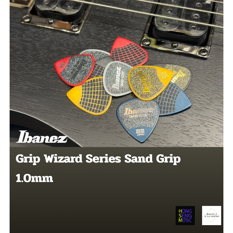 ปิ๊ค Ibanez Grip Wizard Series Sand Grip 1.0mm (Made in Japan)