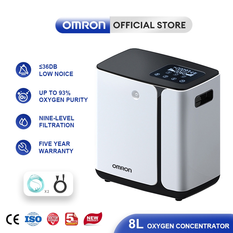 【Fast shipping】Omron Oxygen Concentrator 1-8L min Portable Adjustable Machine for Home and Travel Use