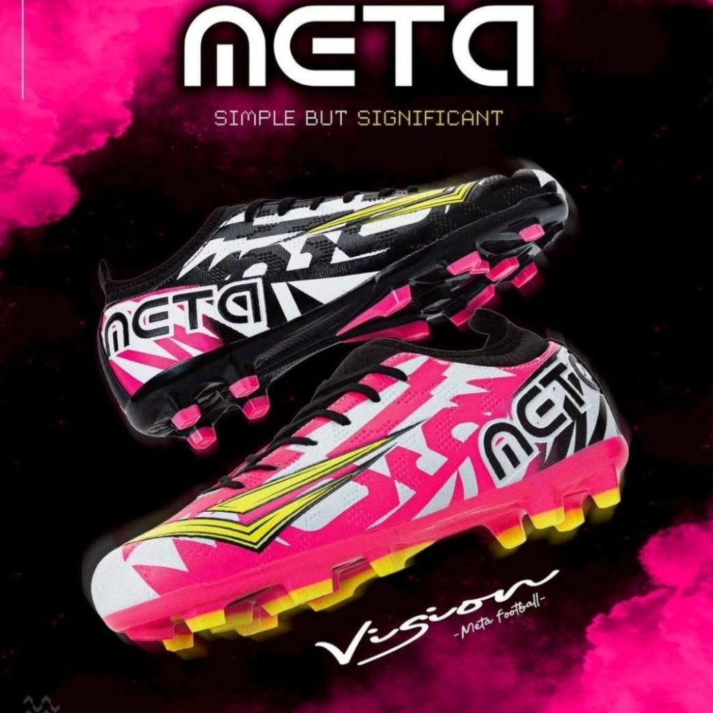 (WINGZลิขสิทธิ์💯)ไซส์ 30-45 รองเท้าฟุตบอลหุ้มข้อ/สตั๊ดหุ้มข้อ META ไซส์เด็ก-ผู้ใหญ่