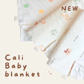 Cali ผ้าห่มกันสะดุ้ง ดอทมิ้ง ผ้าCotton 100% มี 2 ขนาดเล็ก ใหญ่*ป้าย Cali baby
