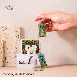 พวงกุญแจ TAROT KEYCHAIN BY SHOPSI พวงกุญแจสำหรับใช้กับเคสหูฟัง AirPods, มือถือ, กระเป๋า