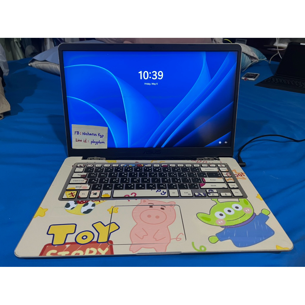 โน๊ตบุ๊คมือสอง สีทอง Asus S510UQ-BQ282 (กรอบจอแตก)