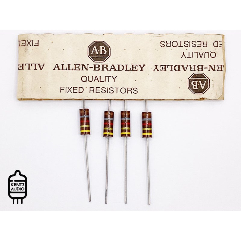 [NOS] ตัวต้านทาน ค่าสี 1.8KΩ 1K8Ω Allen Bradley Vintage Carbon Composition Resistor 1W ค่ายืดเป็น 1.