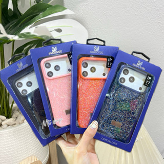 SWAROVSKI เคสมือถือ ประดับเพชรคริสตัล พลอยเทียม วิบวับ แฟชั่…
