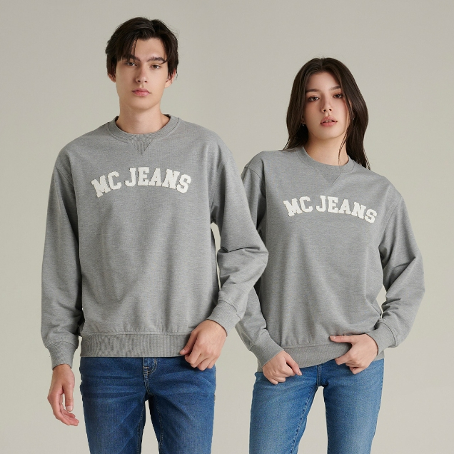 Mc JEANS เสื้อสเวตเตอร์ Unisex ทรงเรกูลาร์ (Regular) สีเทา MSWZ051