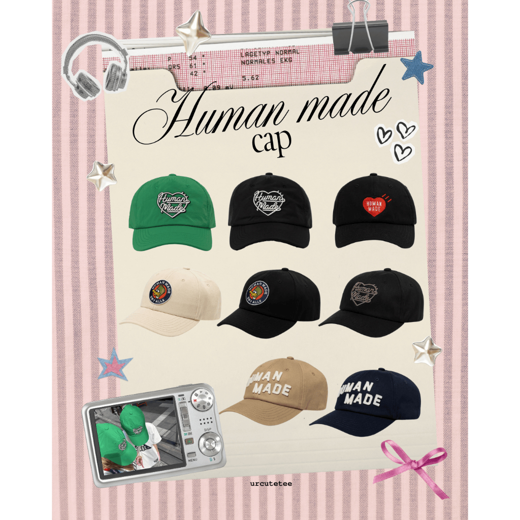 (พร้อมส่งในไทย ของแท้ 100%) หมวก Human made แบรนด์ดังจากญป 🧵🪡🦆