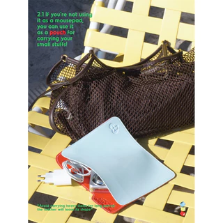 WGG CRAFT STUDIO | Mouse pad แผ่นรองเม้าส์รุปแฟ้ม ใส่ของได้ เหมาะกับการทำงาน outdoor